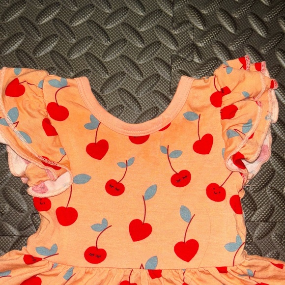 Little Sleepies Cherry On Top Twirl Dress w/bodysuit (0-3m) - Picture 6 of 6
